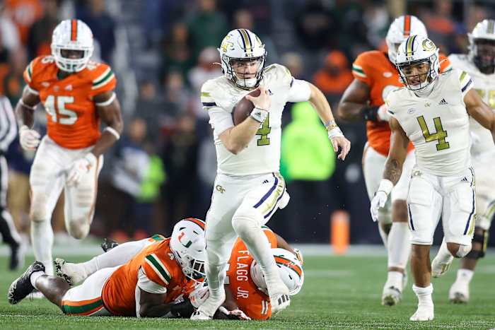 Georgia Tech quarterback Zach Pyron